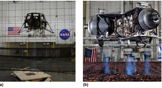 Figure 2-4. NASA robotic lunar lander testbeds using cold gas propulsion. 