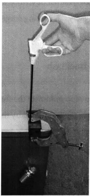 Figure 2-3.  Empirical test performed to examine  force  on  gripper-actuator shaft.