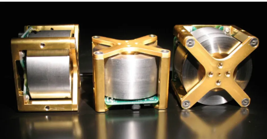 Figure 1-8: Reaction wheels developed by Sinclair Interplanetary for CanX-2 [6].