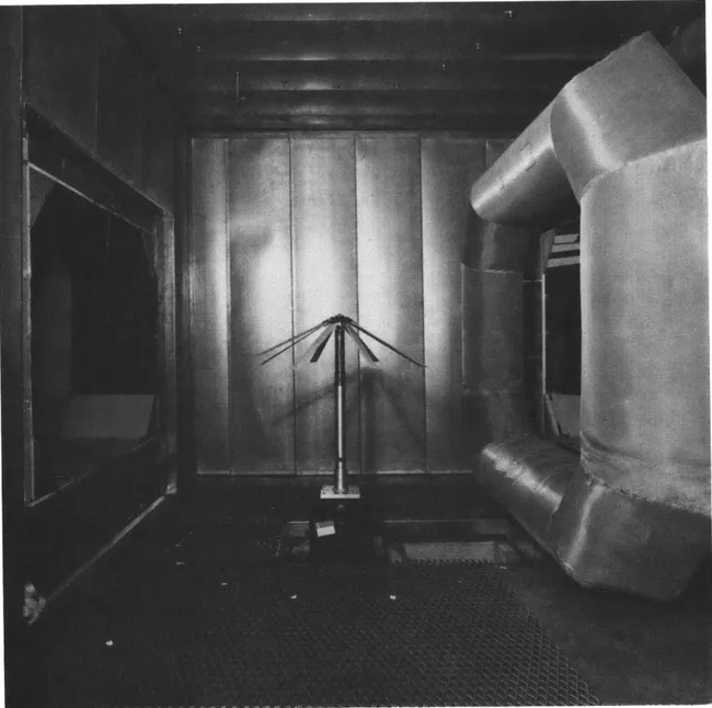Figure  2.  View of  test  section  in  low noise  acoustic wind  tunnel.