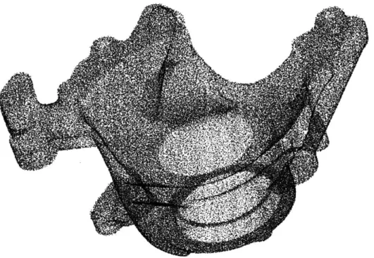 Figure 5.  Point cloud representation  of a sample  part  (Clark,  2000).