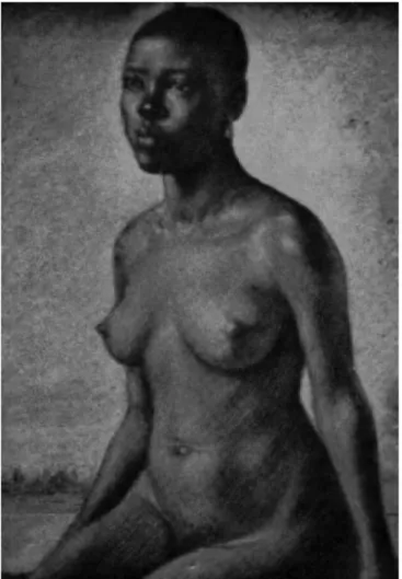 Fig. 1- Aina Onabolu, Nue, Crayon sur papier, 1910 