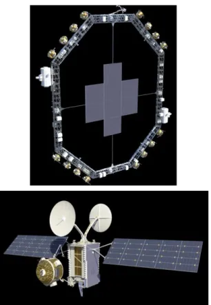 Figure 7: Space Harbor Concept [Top], Corresponding Servicing Concept [Bottom] (Horsham, 2010) 