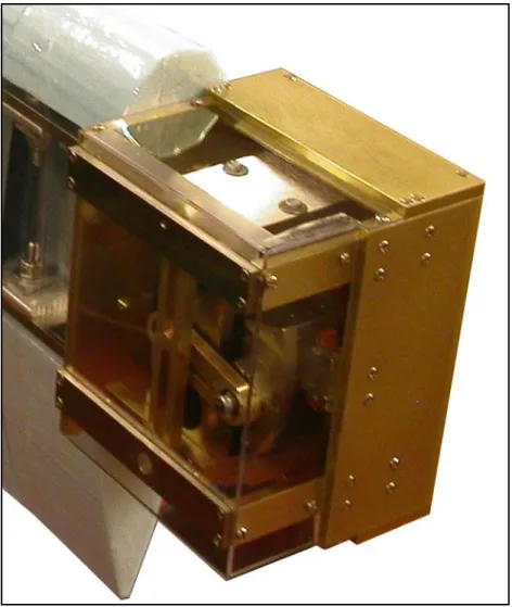 Figure 3-14: Photo of the assembled prototype device mounted to the test stand arm.