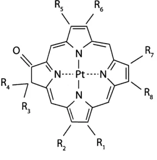 Figure 5.5:  Platinum octaethylporphyrin ketone (PtOEPK)