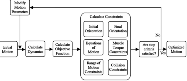 Figure 3-5: The structure of the astronaut motion control optimization problem.