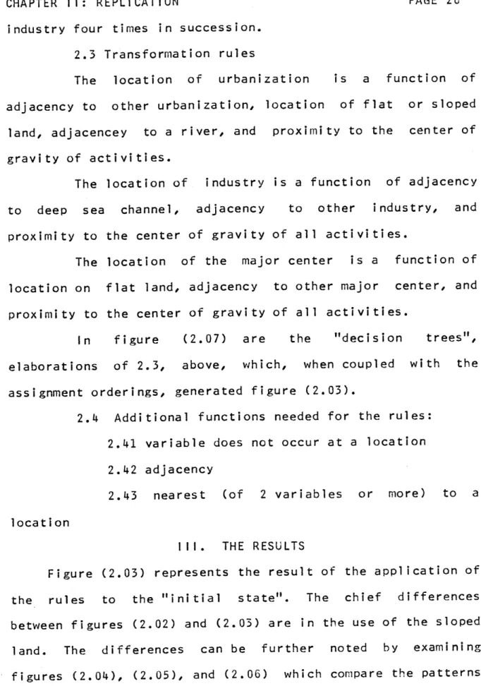 Figure  (2.03)  represents  the  result  of  the  application  of the  rules  to  the  "initial  state"