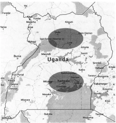 Figure  6: Map  of  the  Regional  Stratification for the Stage Ill  Study