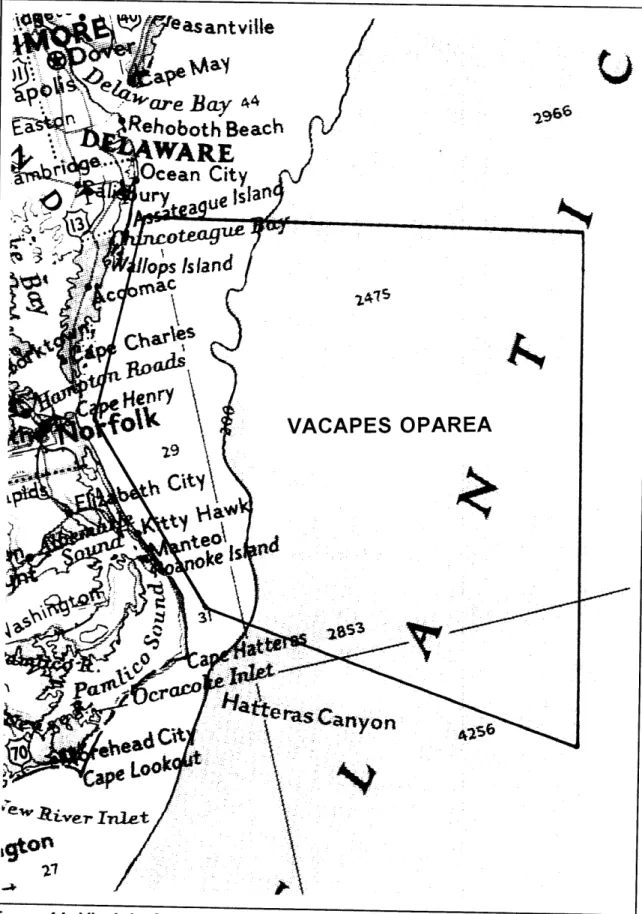 Figure  11:  Virginia  Capes  (VACAPES)  Operating Area  (Approximate) 63