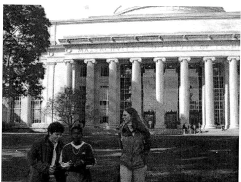 Figure  2-2:  Users  playing  Charles  River  City on  the  MIT  campus