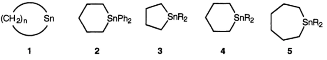 Figure  4: Some stannacycloalkanes
