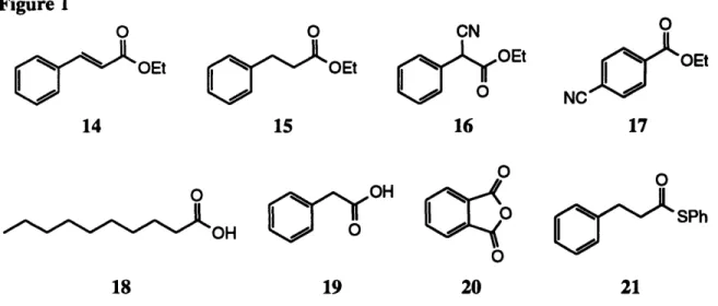 Figure  1 0 14  O E t 14 0 OH 18 15  16OH19 0X  #lOEtNC -Ot17 SPh020 21