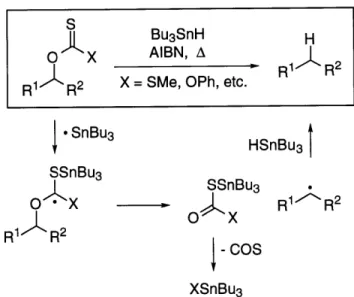 Figure 2.3.1.  The  Barton-McCombie  Deoxygenation  Reaction.