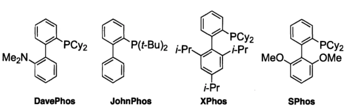 Figure  1.  Selected  Examples  of Biaryl-Based  Monophosphines.