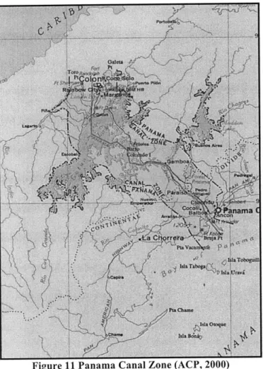 Figure 11  Panama Canal Zone (ACP,  2000)