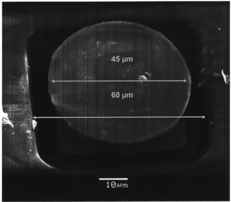 Figure  3-5  shows  a  pill  that  had been  placed  successfully  in  a  recess  using  solder  flux assisted probe tip  MPAP