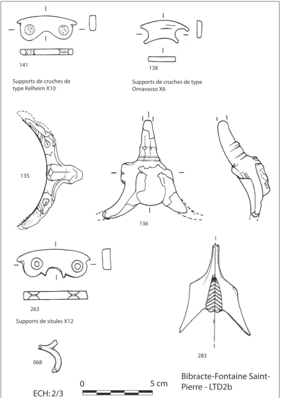 (068 : Guillaumet 2009, p. 154, fig. 134, n°51 ; 135 : Guillaumet 2009, p. 154, fig. 129, n°19 ; 136 :  Guillaumet 2009, p