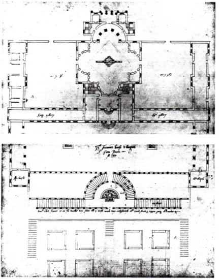Fig. 2 : John Thorpe, Plan du Château-Neuf de Saint-Germain-en-Laye,   1600, dessin à la plume et à l’encre brune 