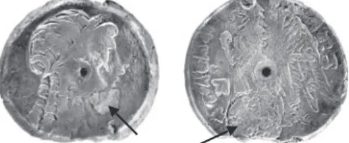 Figure 4 - Monnaie n o  17 du trésor des bains de Karnak.     