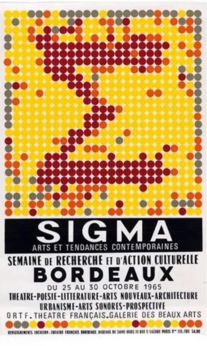 Figure 5 :   L’affiche de la première édition du Festival Sigma   1.1.1.2  Le cas des musiques électroacoustiques 