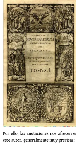 Fig. 4: Portada de Adversariorum commentariorum libri sexaginta de Kaspar Von Barth (1624)
