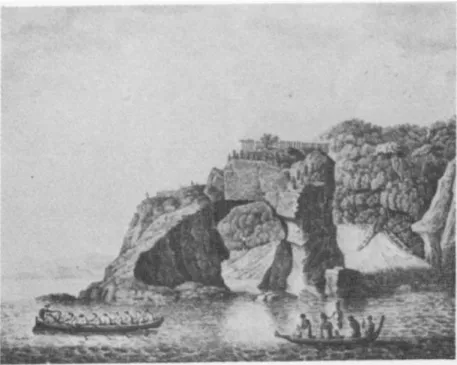 Fig. 7. Natural grotto in New Zealand, Dessin, 1769. British Museum, Add. MS. 23920, f