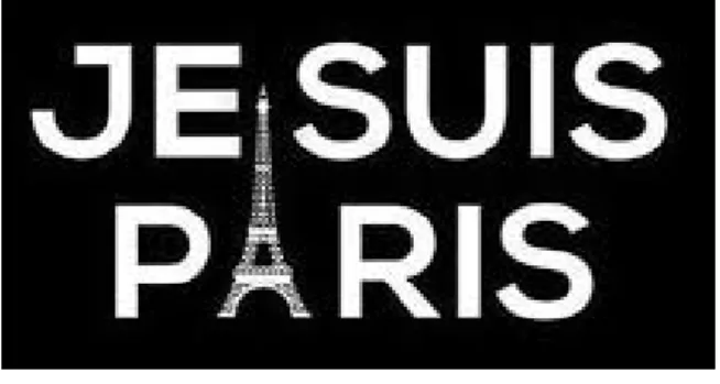 Figure 5: Logo « Je suis Paris » avec la  Tour Eiffel 