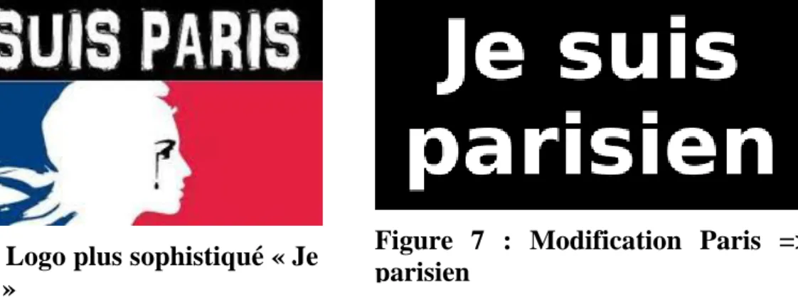 Figure 6 : Logo plus sophistiqué « Je  suis Paris » 