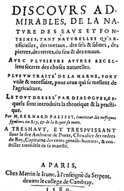 Figure  1.  Frontispice  des  Discours  admirables  (1580),  dans  l’édition  originale