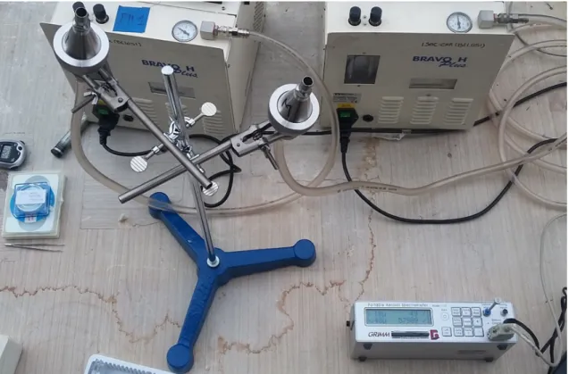 Figure 2.5: Phase 1: Aerosol sampling.