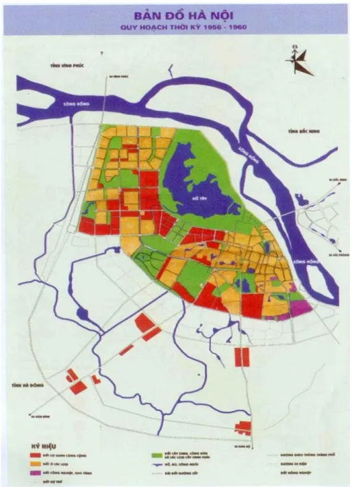 Illustration 1.1a : Le « plan d’urbanisme pour construire la capitale Hanoi » (phase 1)