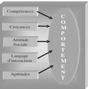 Figure 4 Les différentes caractéristiques du comportement d'un agent 