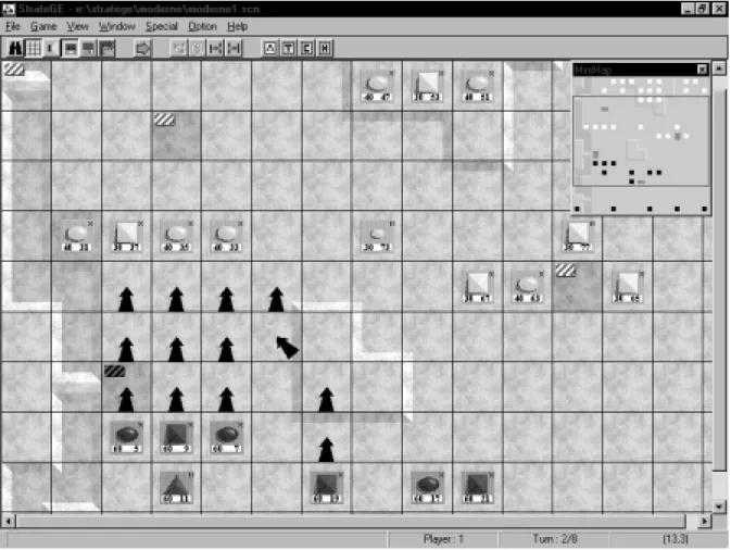 Figure 2 : Saisie d’écran du jeu de réflexion servant d’application au système MARECHAL 