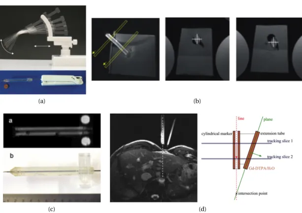 Figure 1.10: Passive needle tracking using a commercially available prostate biopsy passive marker