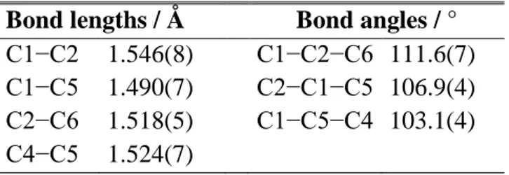 Table 3. Experimental bond lengths and bond angles of conformer I obtained using the program  EVAL