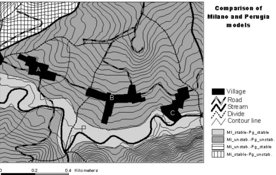 Fig. 9. Detail of Fig. 8 displaying the portion of the Staffora Basin shown in Fig. 6.