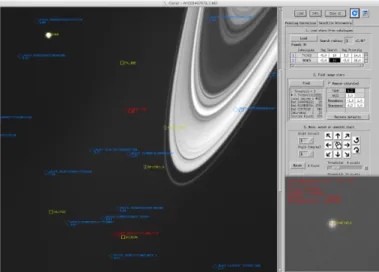 Fig. 1. Main Caviar graphical interface, showing part of an image from the Cassini wide-angle camera (W1559467979_1.IMG)