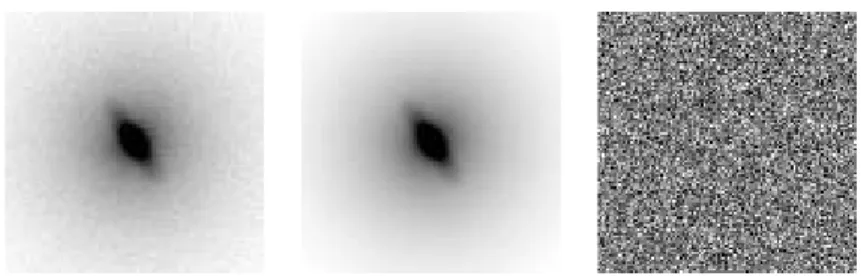 Fig. 3. Example of estimation on a simulated image (only one band on ve is shown).