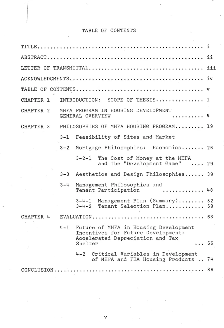 TABLE  OF  CONTENTS TITLE.................................................... ABSTRACT................................................