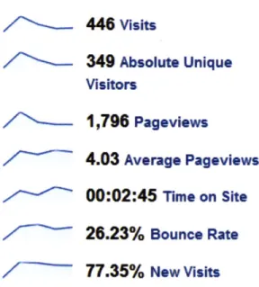 Figure  5-1:  Site  Usage  Overview  (Courtesy  of  Google  Analytics)