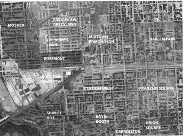 Figure  2.  West Baltimore  MARC  Station Area.