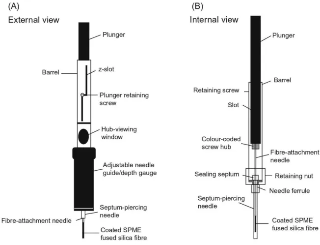 Figure M. 1: A schematic presentation of the SPME. Source: [8,10]. 