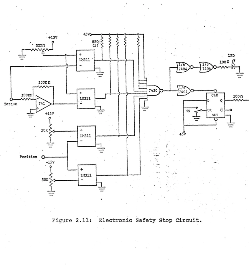 Figure 2.11:  Electronic  Safety Stop Circuit.