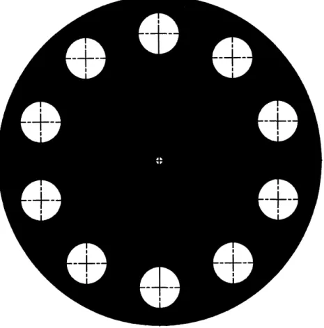 Figure 11:  Filter wheel design  showing to filter locations The filters are held in place by