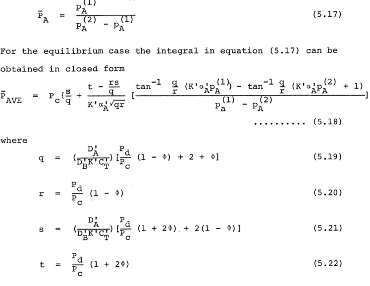 Figure  5.10  shows  the  ratio  of  the  average effective permeability  of blood  to  that  of  plasma as  a function of  sphere