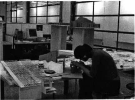Fig.  24. Student  making model  in studio. (Naveem Mowlah)