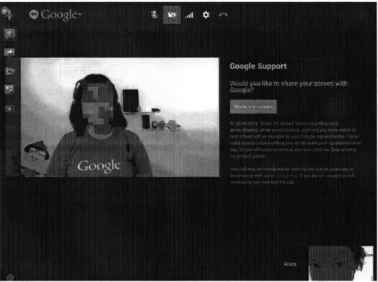 Figure  19  Android  Support  via  Google  iangout