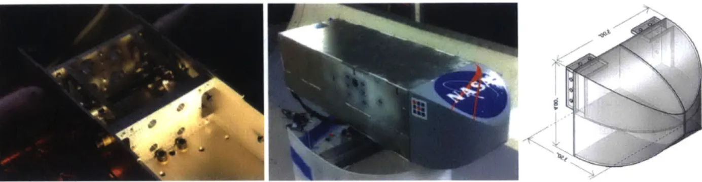 Figure  16:  (L  to  R)  Fuselage  internal  structure:  Fuselage  external  structure:  3D  Printed ABS Nose  Cone