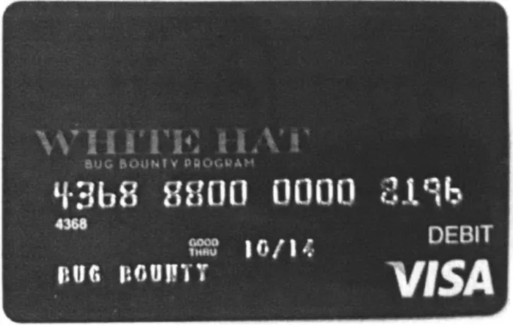 Figure 6  Focebook  "White  Hot Bug  Bounty  Card" [8]