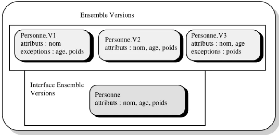 Figure 2-6 : L'interface de l'ensemble des versions dans Encore